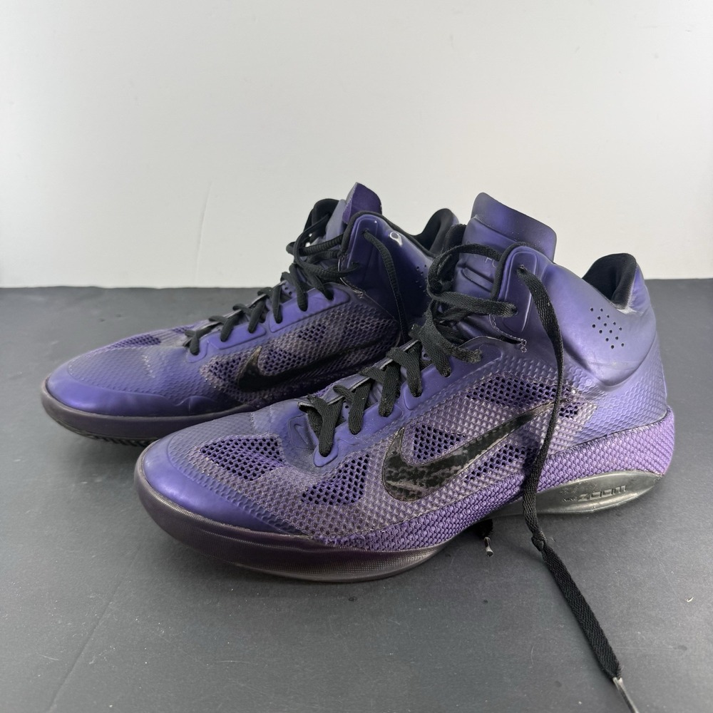 Nike Zoom Hyperfuse Low 407622-500 Men's Size 13 Purple Basketball Shoes 2010